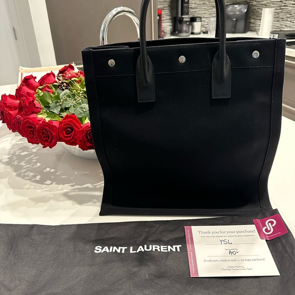 Authentic Saint Laurent Rive Gauche Tote Bag - Picture 4 of 7